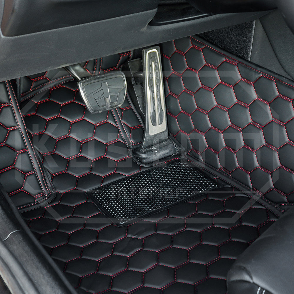 2020+ Toyota Supra Honeycomb Leather Floor Mat