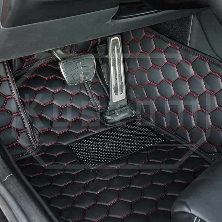 2020+ Toyota Supra Honeycomb Leather Floor Mat