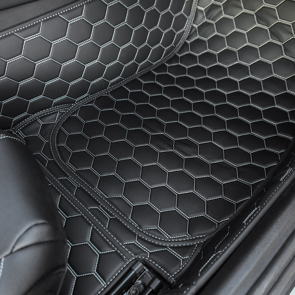 5th Gen Camaro Honeycomb Leather Floor Mat Liners