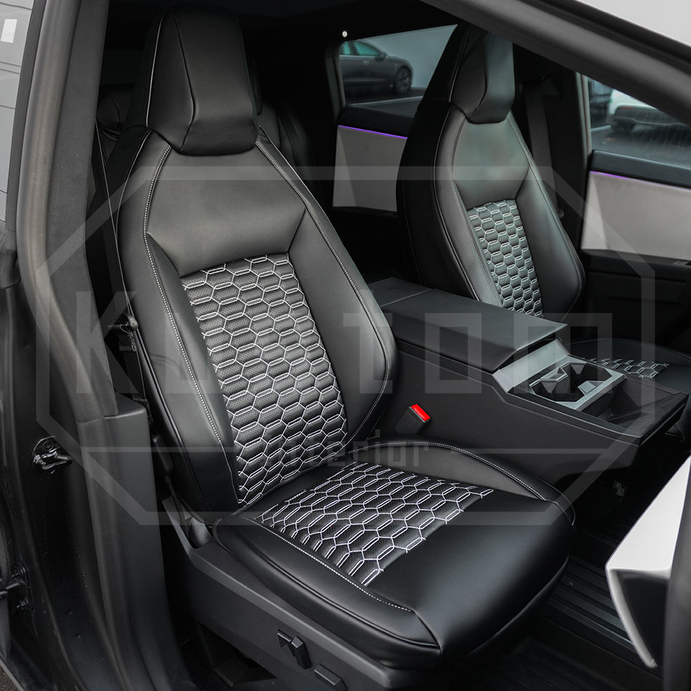 Tesla Cybertruck Custom Leather Seat Covers