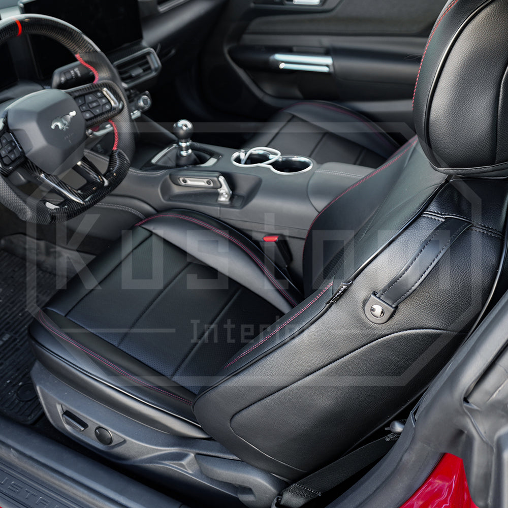 2015+ Ford Mustang Coupe Custom Leather Seat Covers