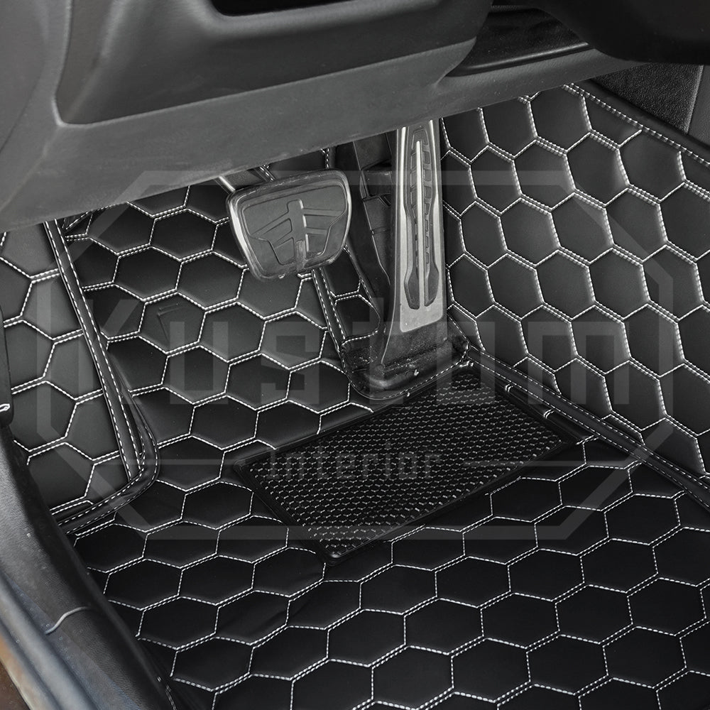 2020+ Toyota Supra Honeycomb Leather Floor Mat