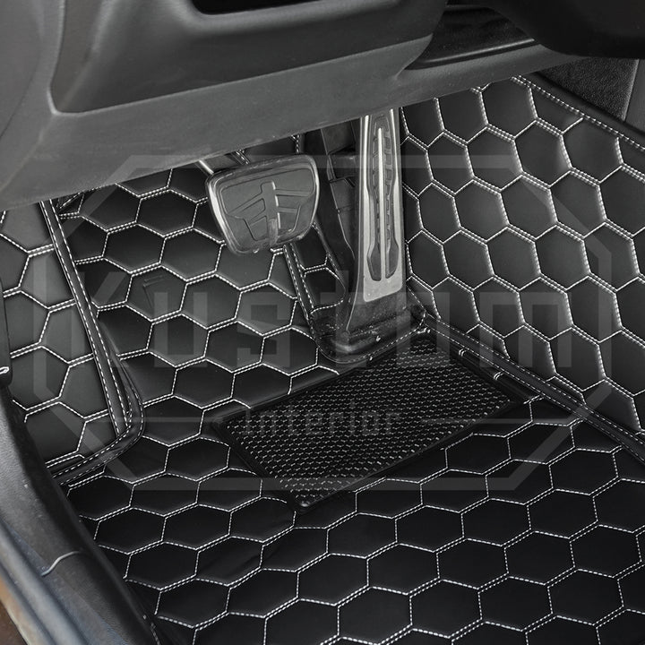 2020+ Toyota Supra Honeycomb Leather Floor Mat