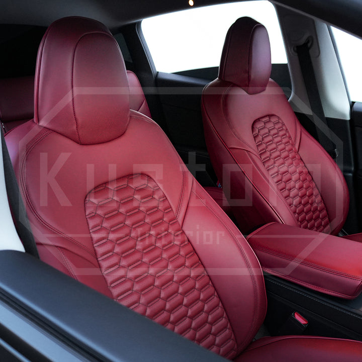 2017-23 Tesla Model 3 Custom Leather Seat Covers