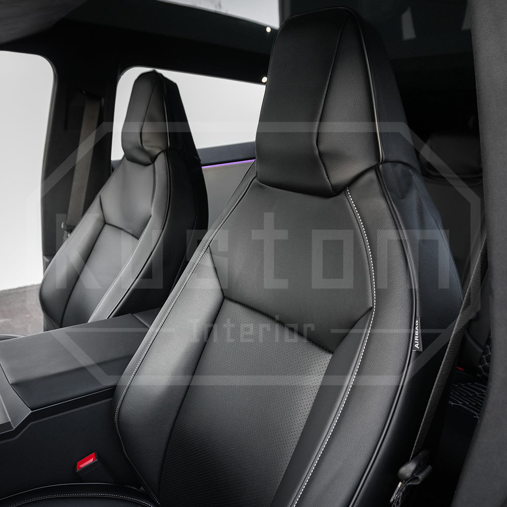 Tesla Cybertruck Custom Leather Seat Covers