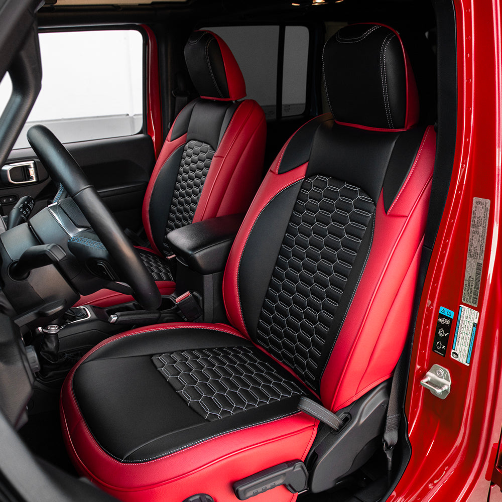 2018+ Jeep Wrangler JL Custom Leather Seat Covers