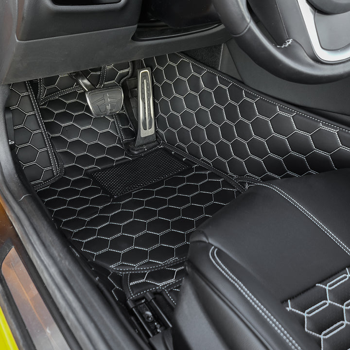 2020+ Toyota Supra Honeycomb Leather Floor Mat