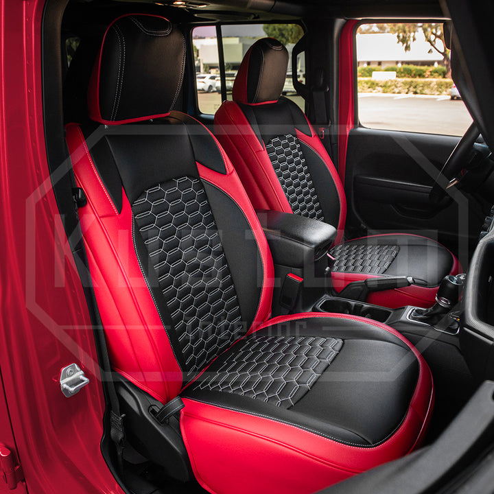 2019+ Jeep Gladiator JT Custom Leather Seat Covers