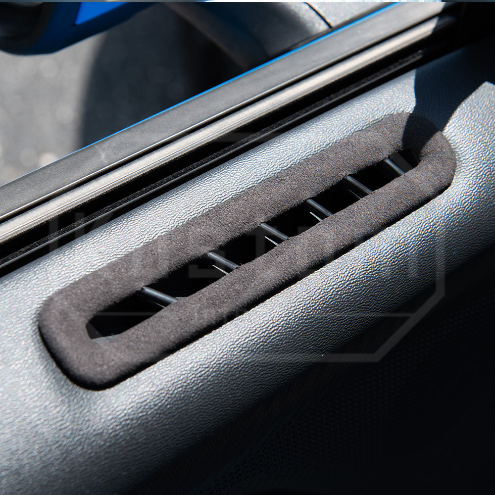 2024+ Ford Mustang Suede Leather Side Window Air Vent Trim