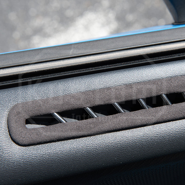2024+ Ford Mustang Suede Leather Side Window Air Vent Trim