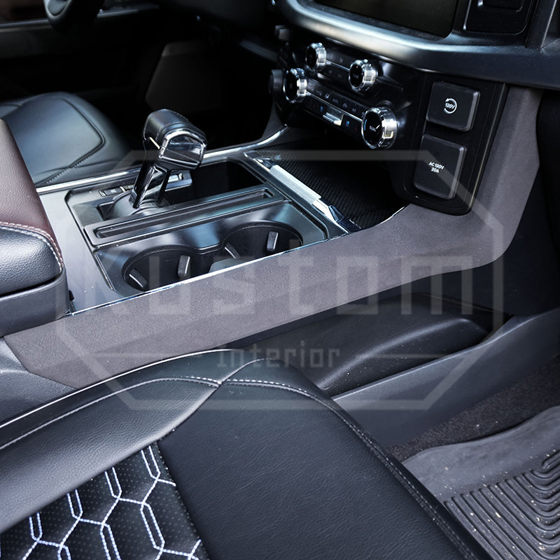 2021+ Ford F-150 Alcantara Gear Side Panel Cover