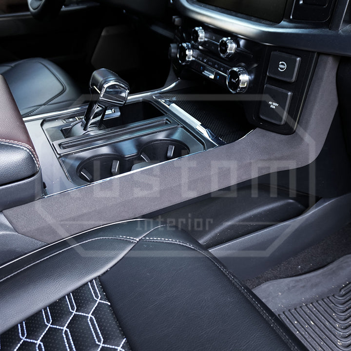 2021+ Ford F-150 Alcantara Gear Side Panel Cover
