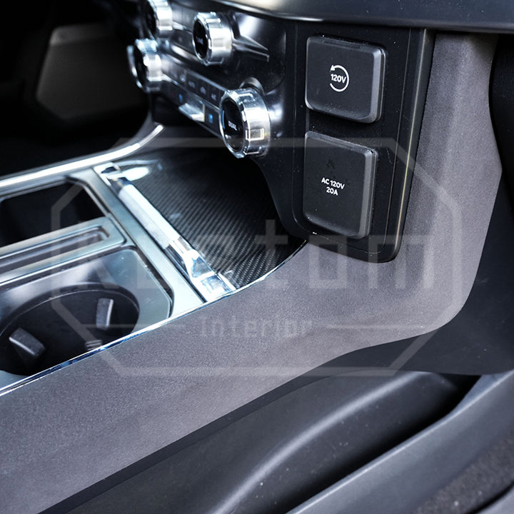 2021+ Ford F-150 Alcantara Gear Side Panel Cover