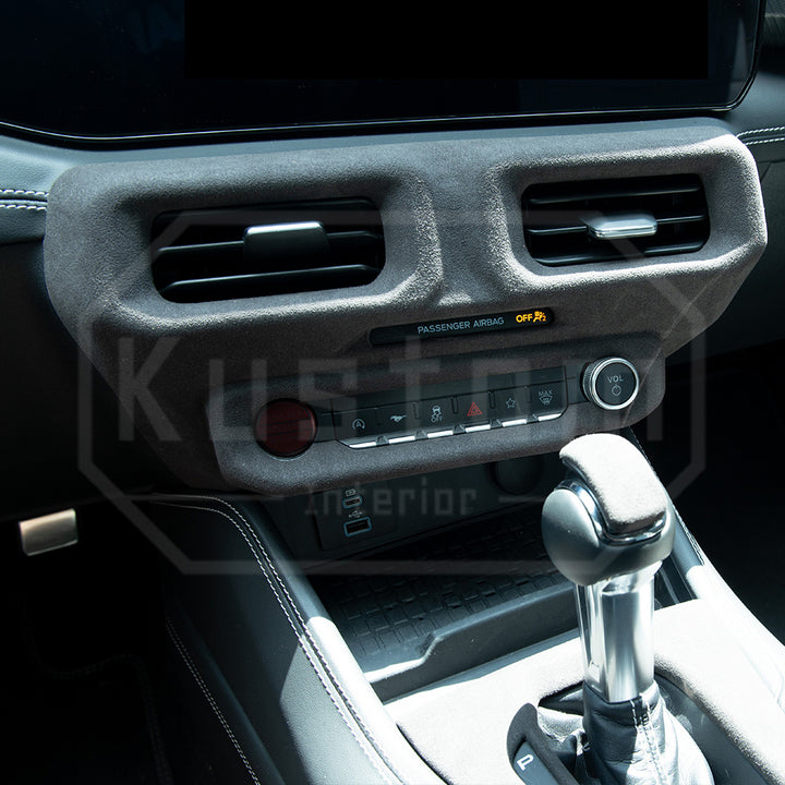 2024+ Ford Mustang S650 Suede Leather Dashboard Center AC Trim Cover