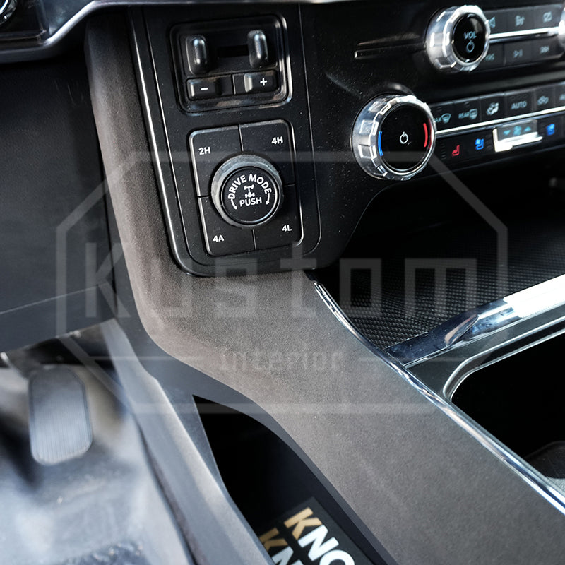 2021+ Ford F-150 Alcantara Gear Side Panel Cover