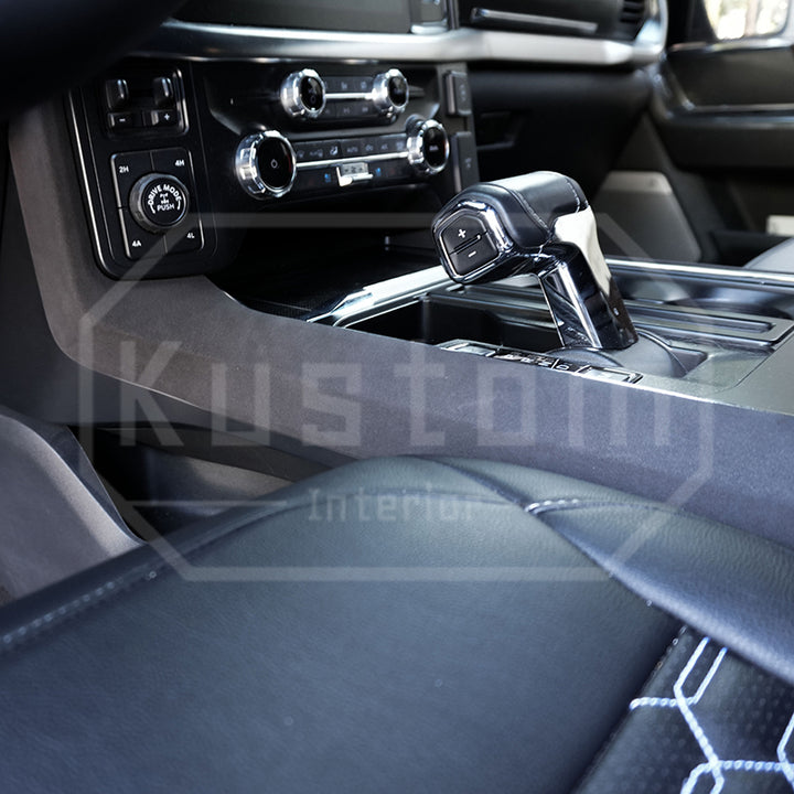 2021+ Ford F-150 Alcantara Gear Side Panel Cover