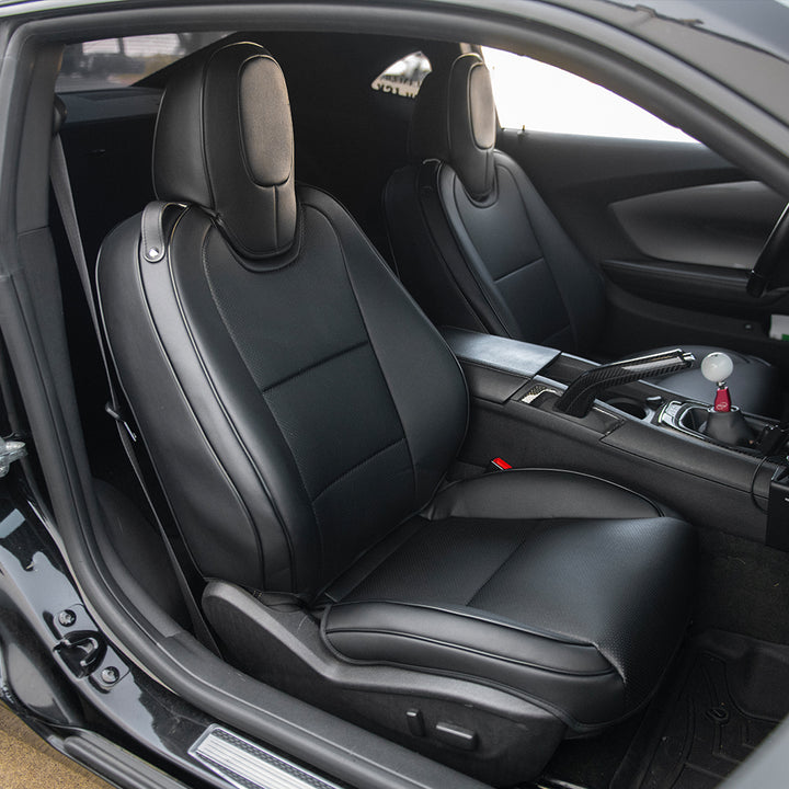 5th Gen Camaro Coupe Custom Leather Seat Covers