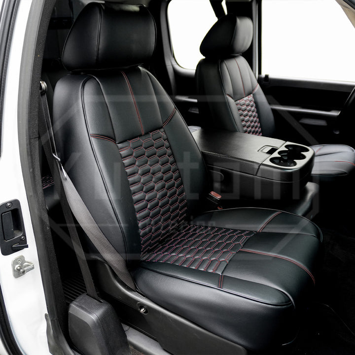 2007-13 Chevrolet Silverado Custom Leather Seat Covers