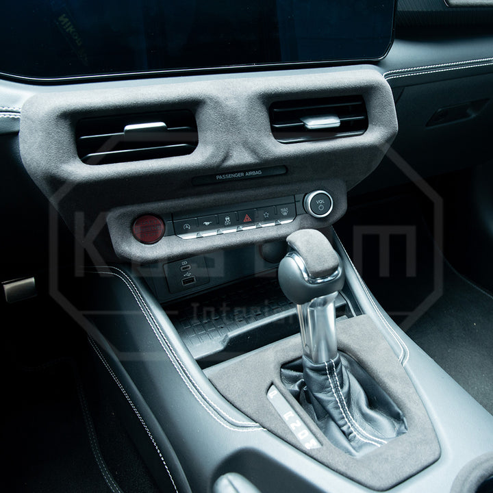 2024+ Ford Mustang S650 Suede Leather Dashboard Center AC Trim Cover
