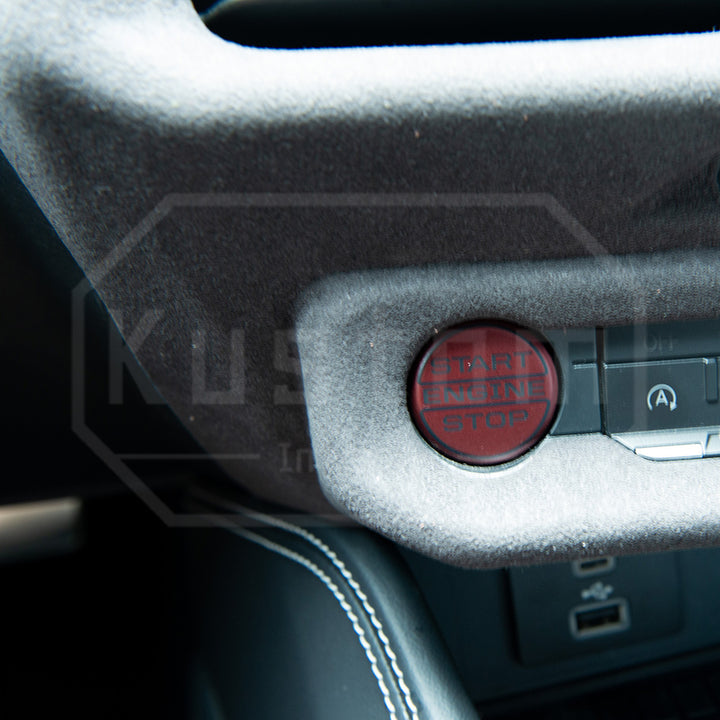 2024+ Ford Mustang S650 Suede Leather Dashboard Center AC Trim Cover