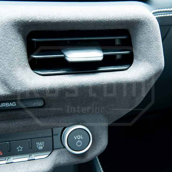 2024+ Ford Mustang S650 Suede Leather Dashboard Center AC Trim Cover