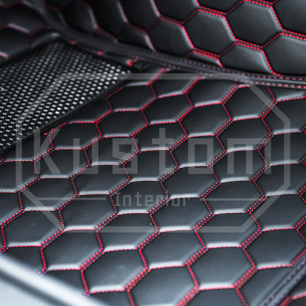 2022+ Toyota GR86 / Subaru BRZ Honeycomb Leather Floor Mat Liners