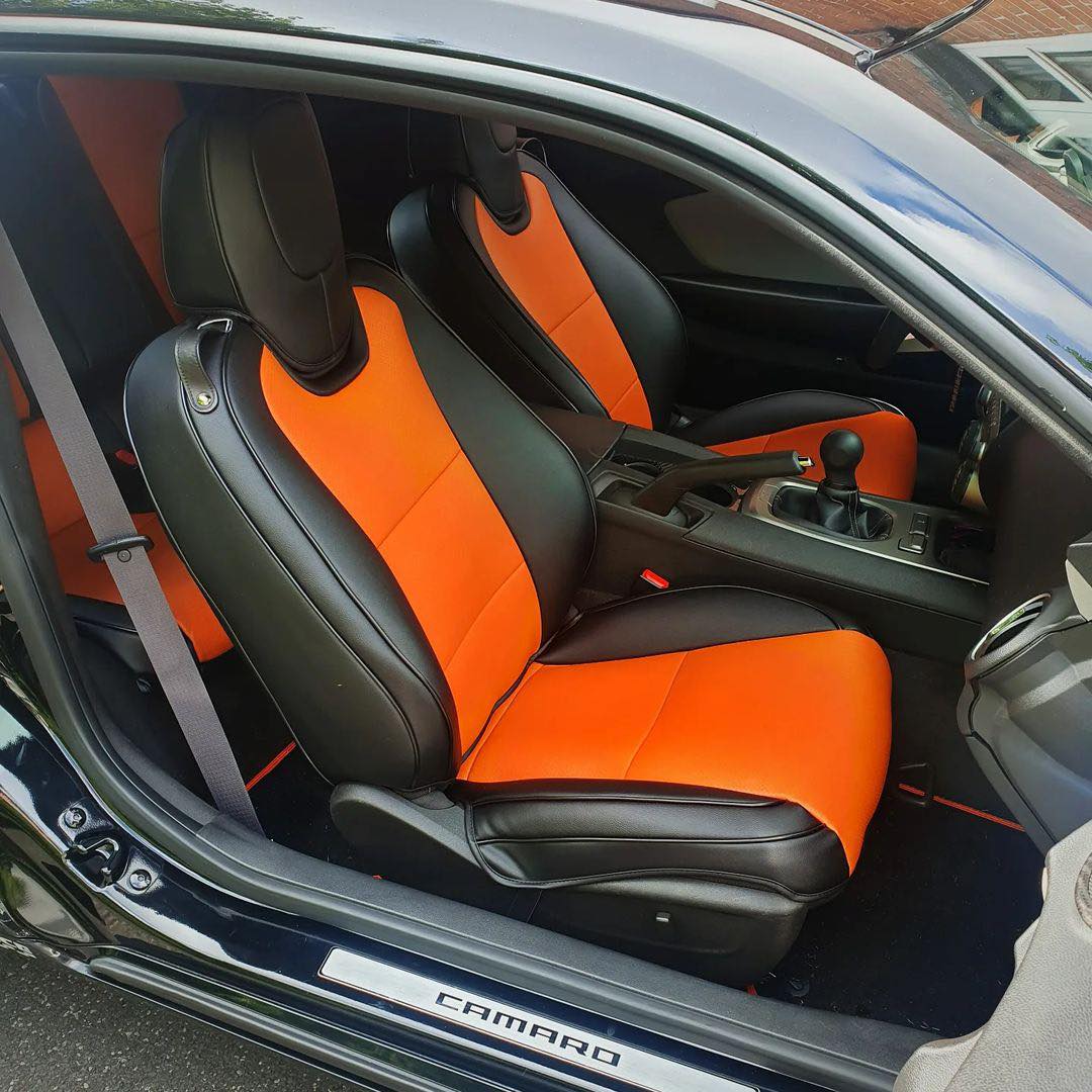 5th Gen Camaro Coupe Custom Leather Seat Covers