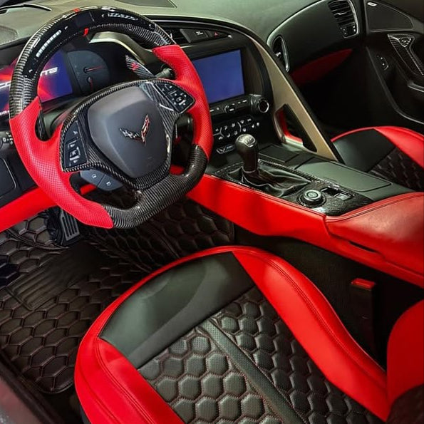 Corvette C7 Carbon Fiber Steering Wheel (Custom Order)