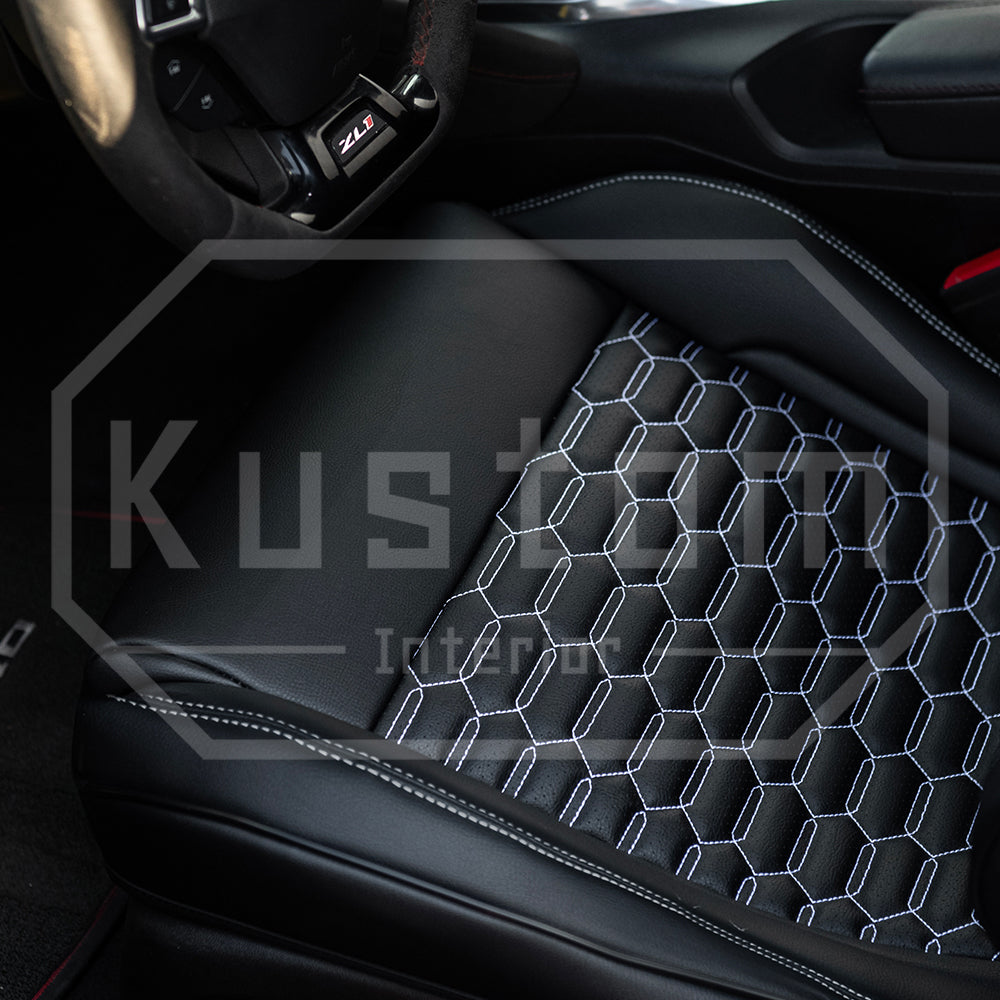 6th Gen Camaro Recaro Custom Leather Seat Covers