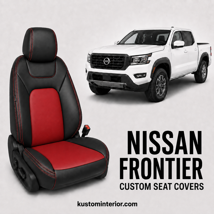 2022-26 Nissan Frontier Premium Custom Leather Seat Covers