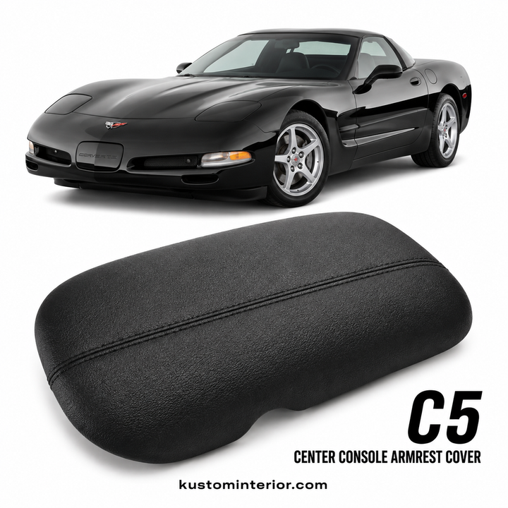 Corvette C5 Center Console Lid Armrest Cover (Custom Order)