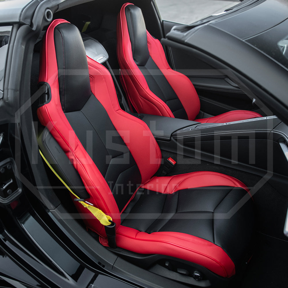 Corvette C8 Custom Leather Seat Covers