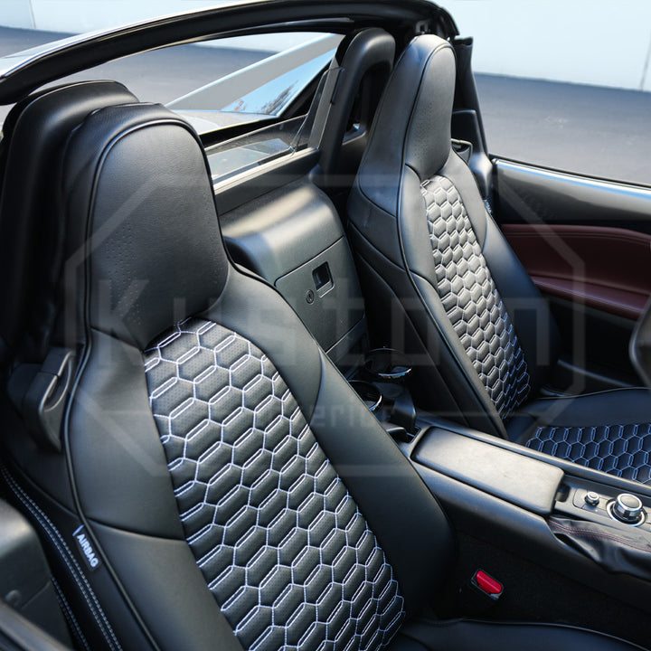 2016-25 Mazda Miata MX-5 Leather Seat Covers (Custom Order)