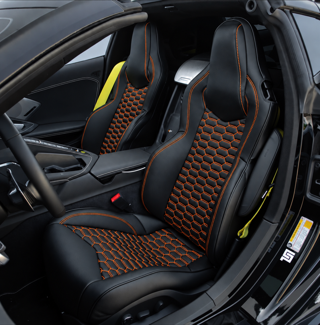 Corvette C8 GT1 Leather Seat Cover (Custom Order)