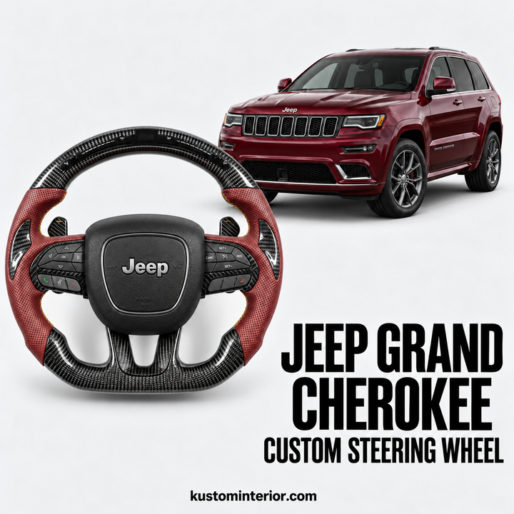 Jeep Grand Cherokee Carbon Fiber Steering Wheel (Custom Order)