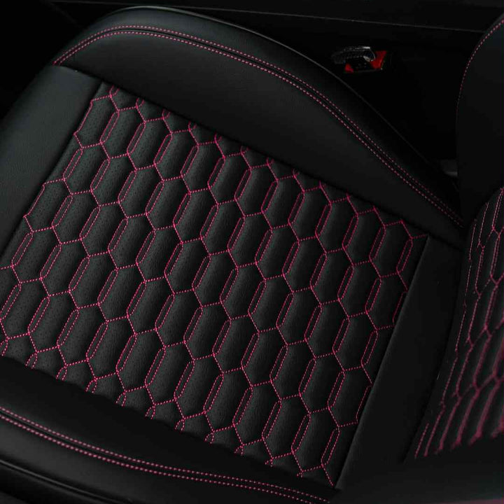 2015-23 Ford Mustang Coupe Double Hex Seat Covers (Custom Order)