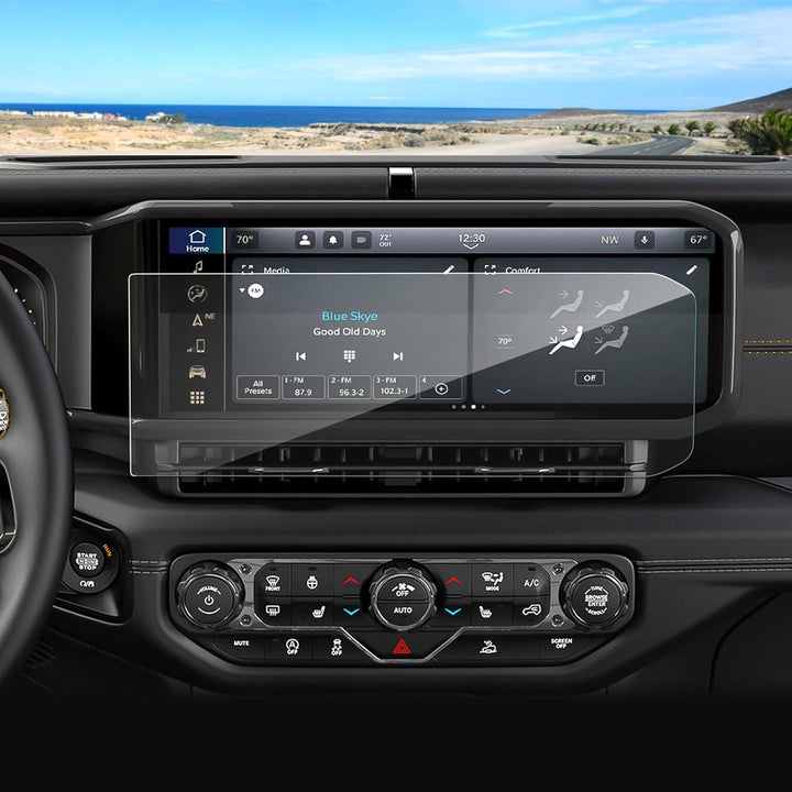 2018+ Jeep Wrangler Display Screen Protection Frame