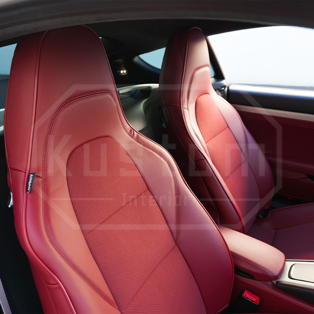 2017+ Porsche 718 Cayman Custom Leather Seat Covers (Custom Order)