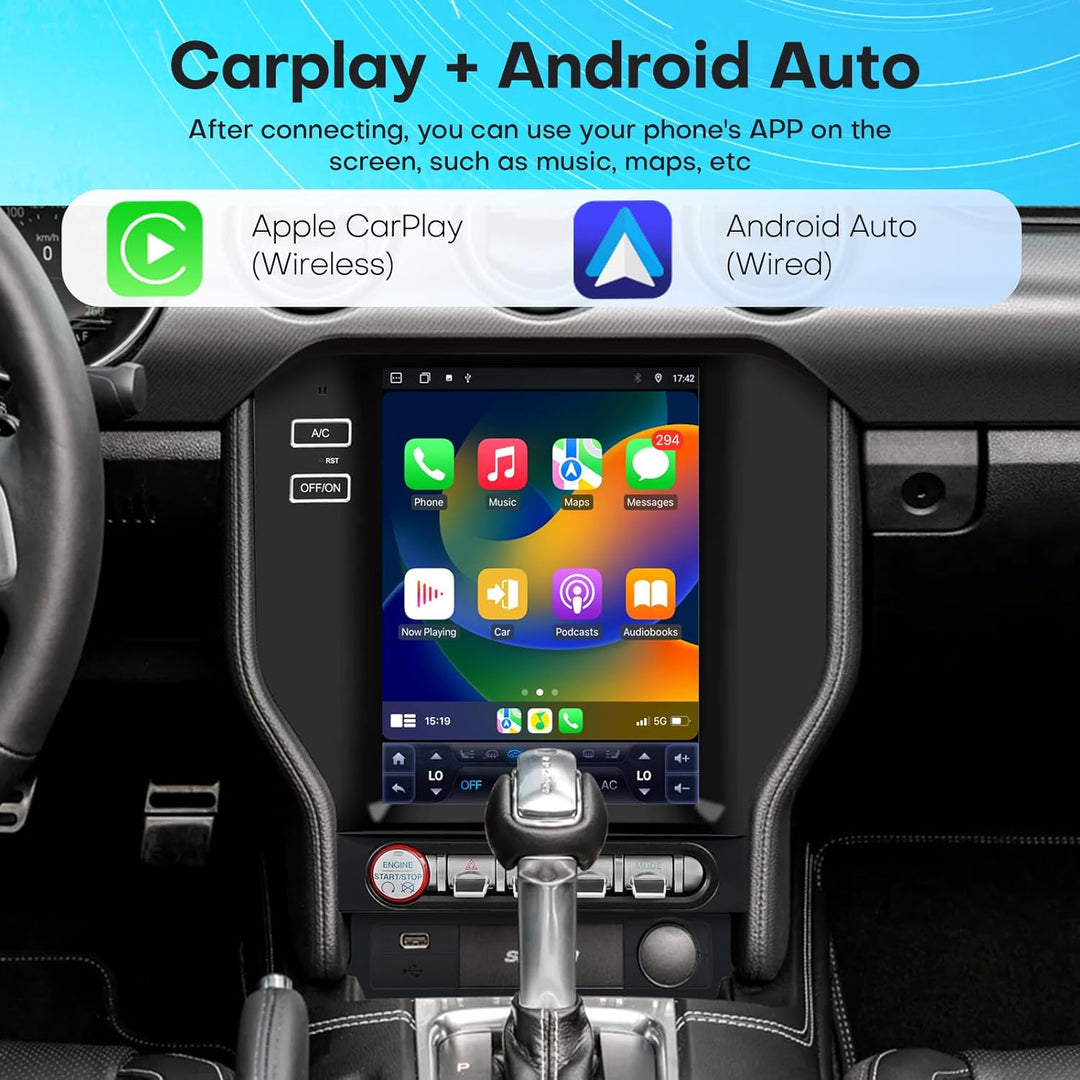 2015-23 Ford Mustang S550 Custom CarPlay Infotainment System