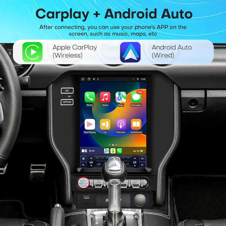 2015-23 Ford Mustang S550 Custom CarPlay Infotainment System