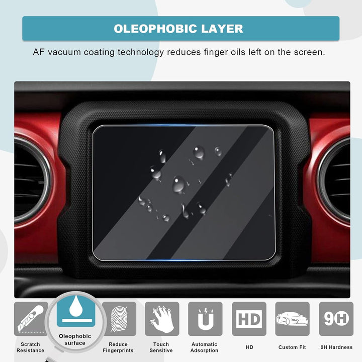 2018+ Jeep Wrangler Display Screen Protection Frame