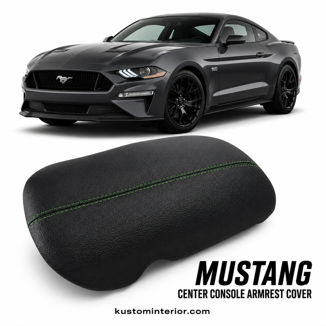 2015+ Ford Mustang Center Console Lid Armrest Cover (Custom Order)