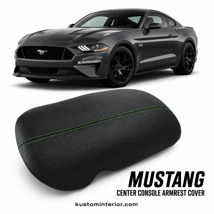 2015+ Ford Mustang Center Console Lid Armrest Cover (Custom Order)