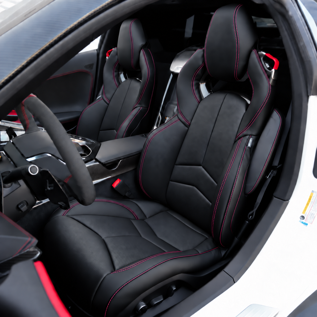 Corvette C8 Custom Leather GT2 Seat Cover (Custom Order)