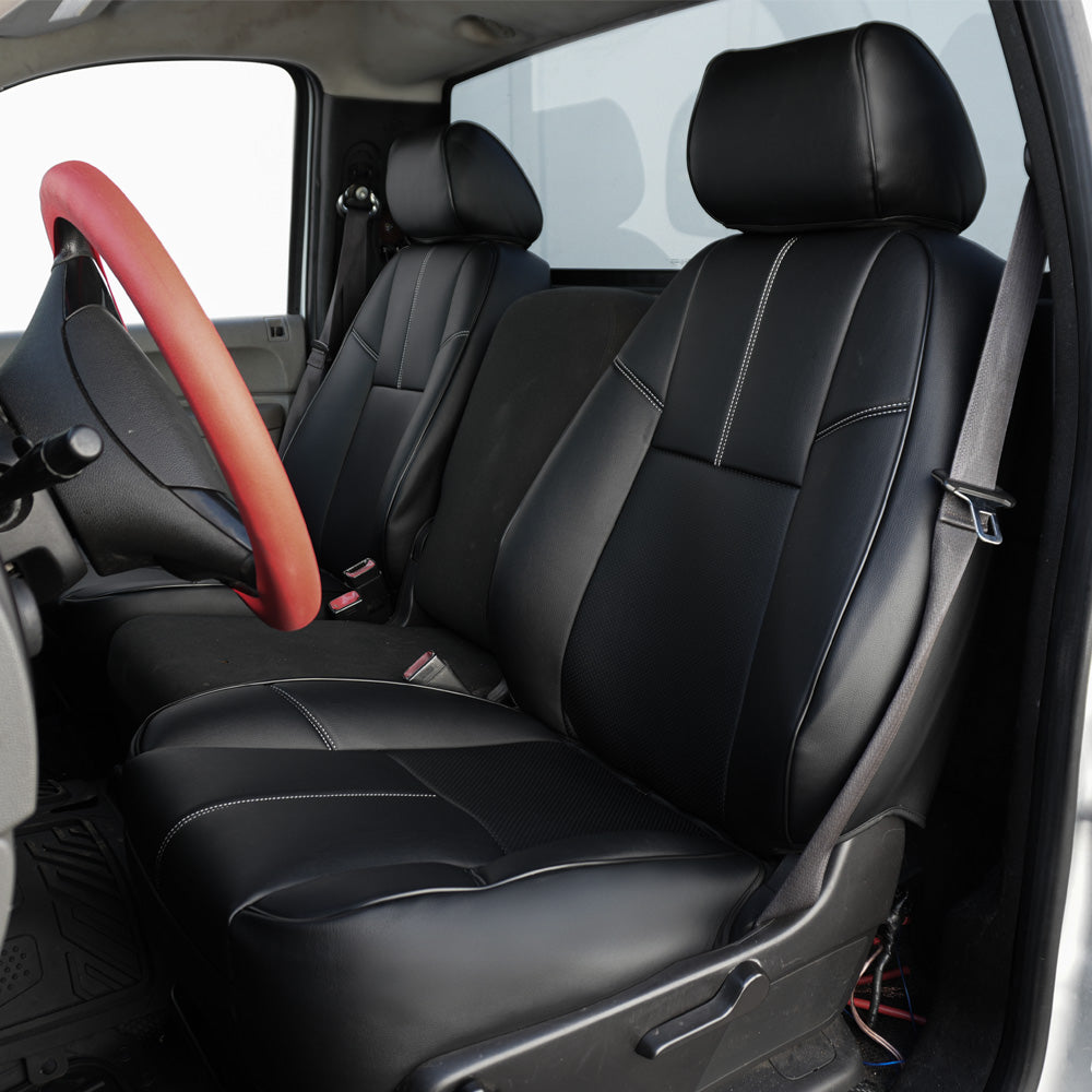 2007-13 Chevrolet Silverado Custom Leather Seat Covers (Custom Order)