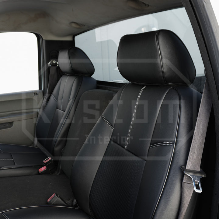 2007-13 Chevrolet Silverado Custom Leather Seat Covers