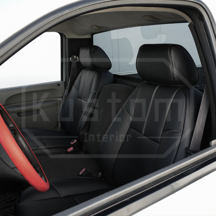 2007-13 Chevrolet Silverado Custom Leather Seat Covers