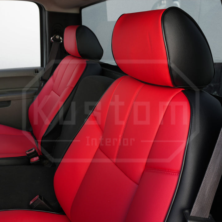 2007-13 Chevrolet Silverado Custom Leather Seat Covers