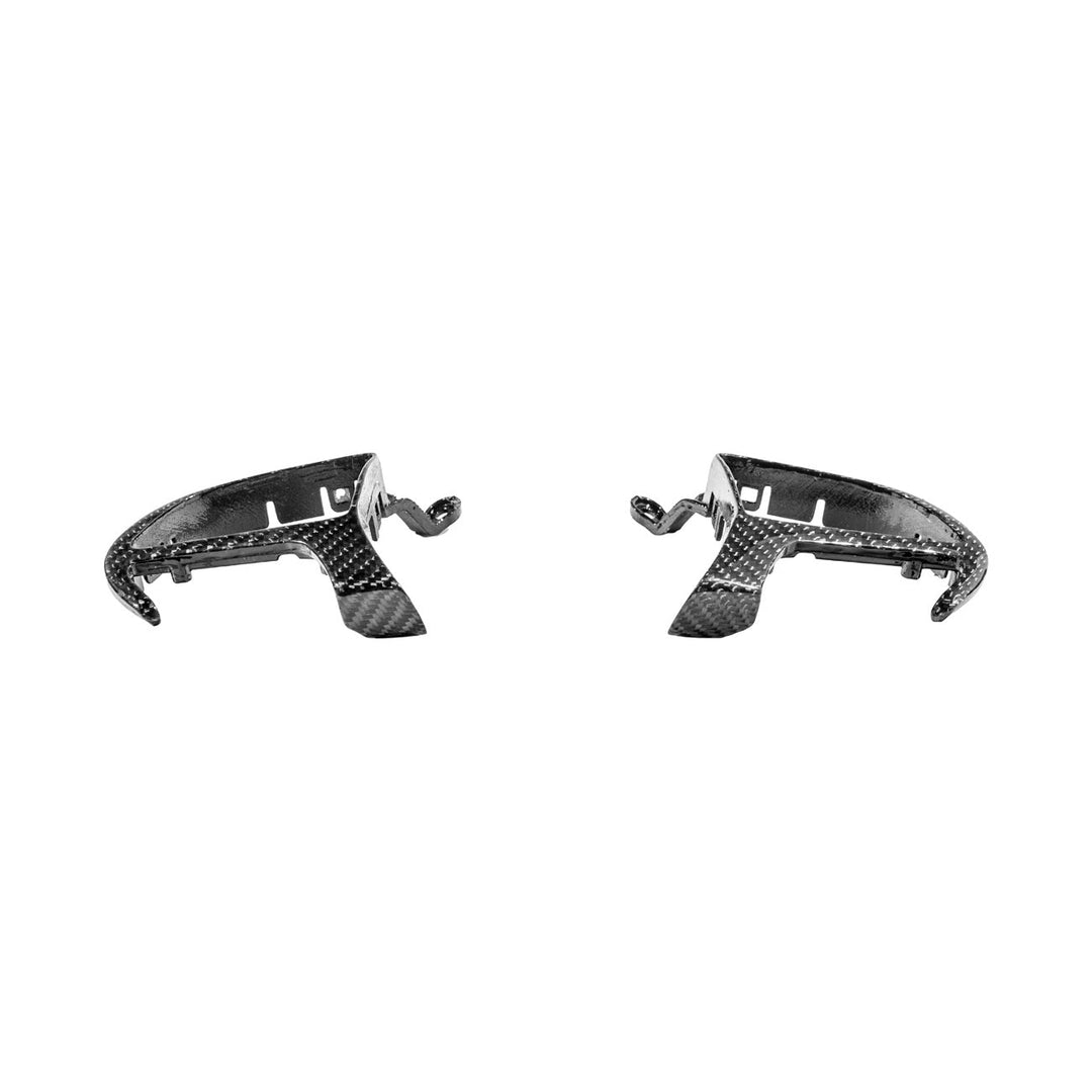 2015-Up Dodge Charger Challenger Durango Carbon Fiber Steering Wheel Button Trim Bezel Replacements Glossy 3K Twill Weave Carbon Fiber BC-DC-1524