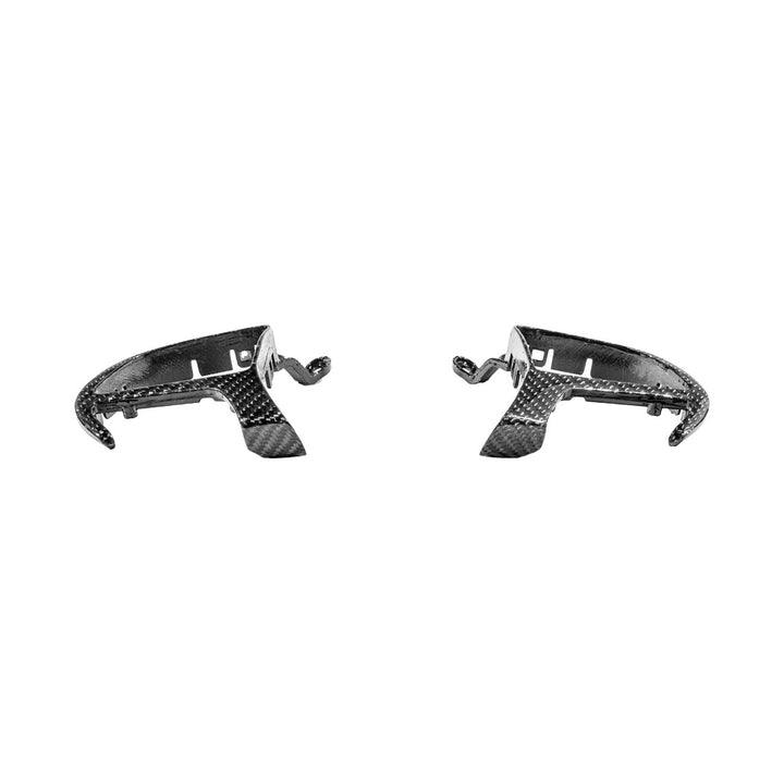 2015-Up Dodge Charger Challenger Durango Carbon Fiber Steering Wheel Button Trim Bezel Replacements Glossy 3K Twill Weave Carbon Fiber BC-DC-1524